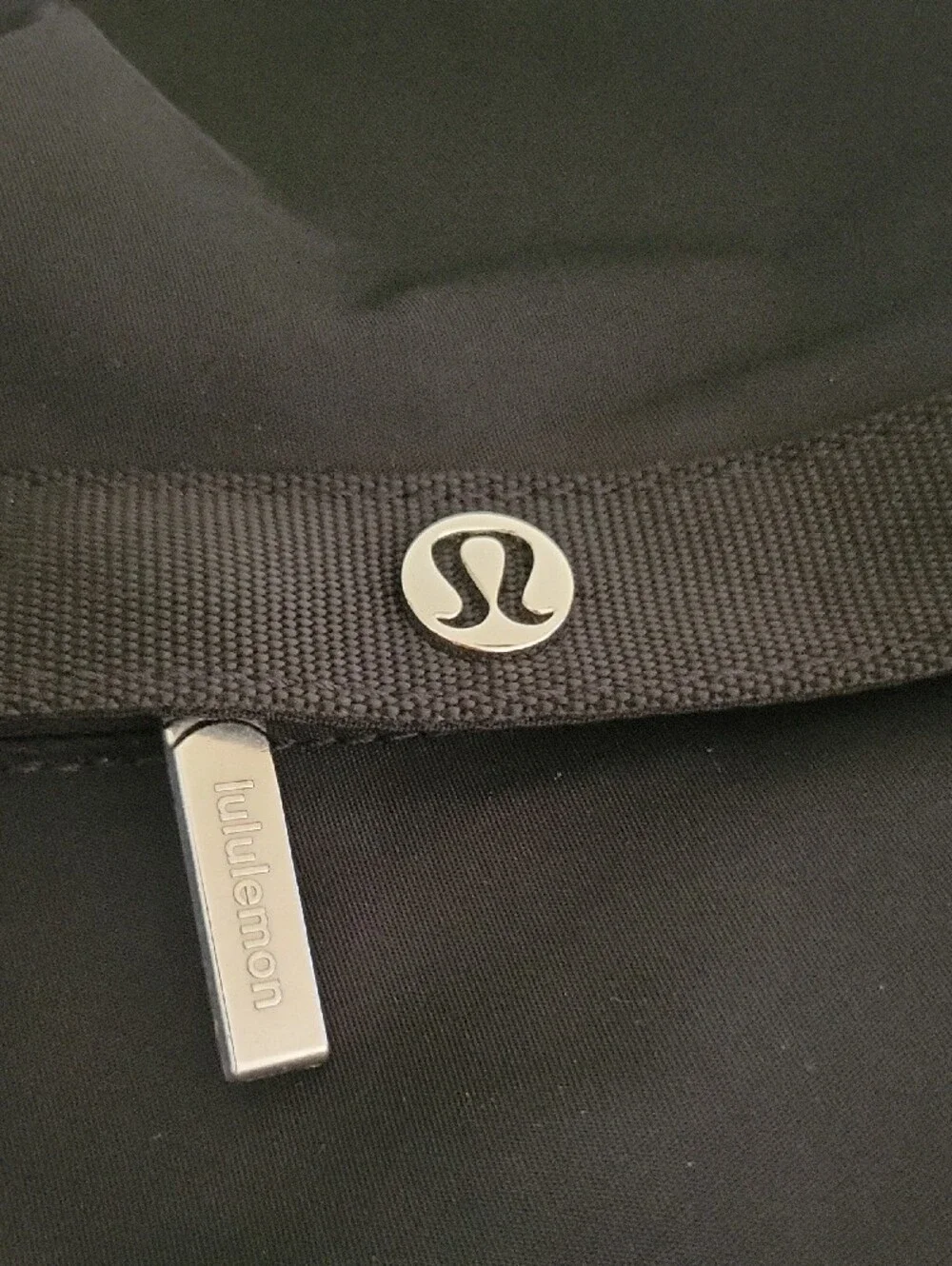Wunderlust Lululemon Athletica Black Roll-Top Backpack  With Silver Buckles